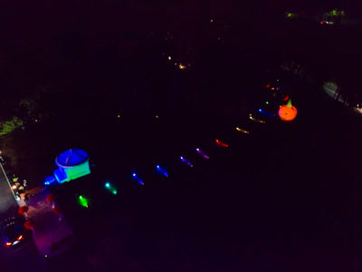 Really cool Aerial view of the path leading to the cemetery. ￼🎃