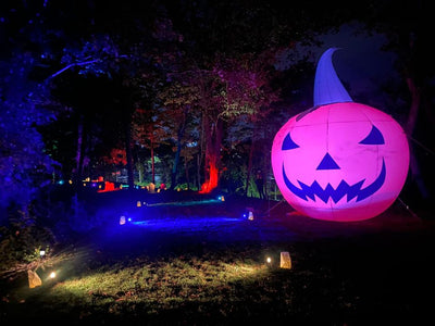 Night view of our 330 year old cemetery! 🎃