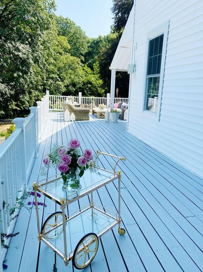 Here’s another before and after of the porch.